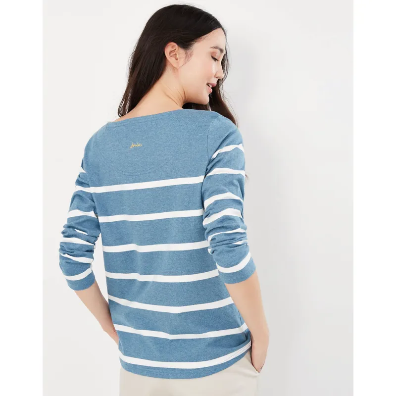 Joules Long Sleeve Jersey Top - Engineered Salt Stripe-2